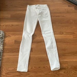 Hollister white jeans